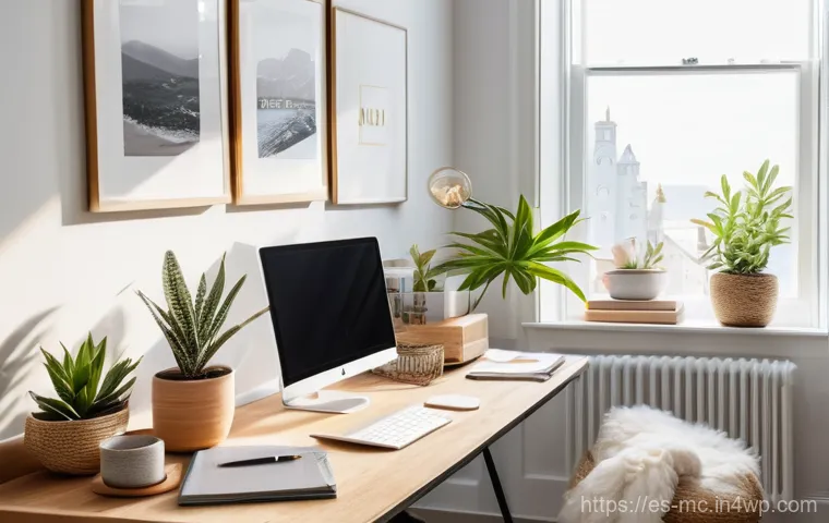 효과적인 동기 부여를 위한 시각적 요소 - Image Prompt 1: Inspirational Home Office with Vision Board** 효과적인 동기 부여를 위한 시각적 요소 - Image Prompt 1: Inspirational Home Office with Vision Board**
